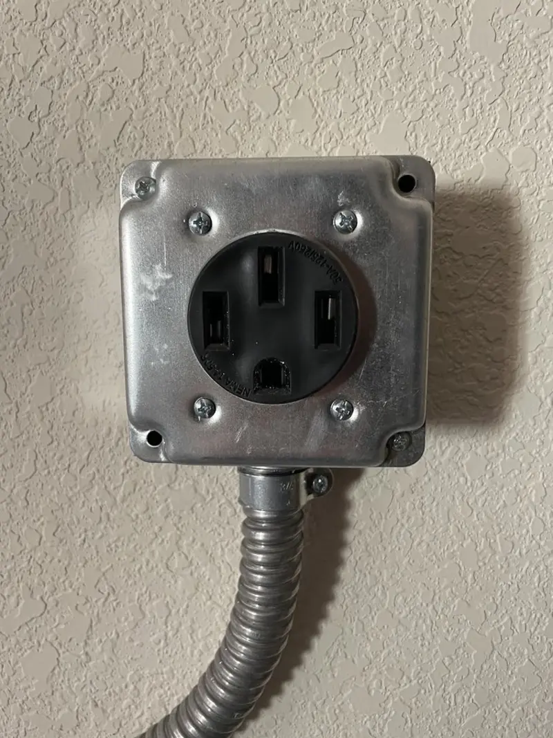 NEMA 14-50 outlet installed for Electrical Panel Upgrade in Miami Beach